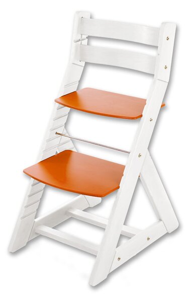 Hajdalánek Rostoucí židle ALMA - standard (bílá, oranžová) ALMABILAORANZOVA