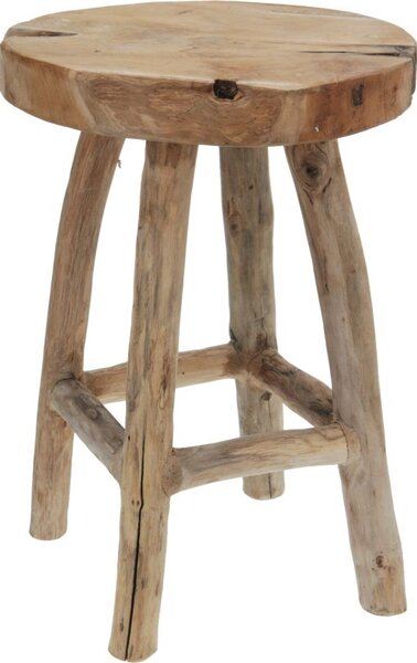 HOMESTYLING Stolička dřevěná 42 cm teak KO-J18000010