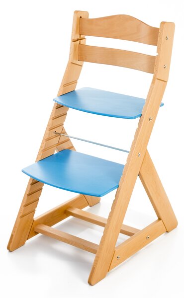 Hajdalánek Rostoucí židle MAJA - opěrka do kulata (buk, modrá) MAJABUKMODRA