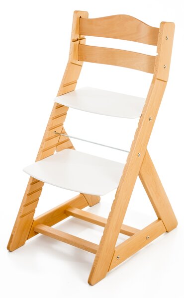 Hajdalánek Rostoucí židle MAJA - opěrka do kulata (buk, bílá) MAJABUKBILA