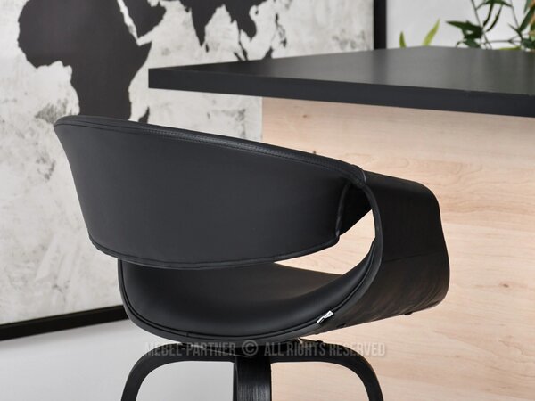 Designová barová židle SAROLTA - černá