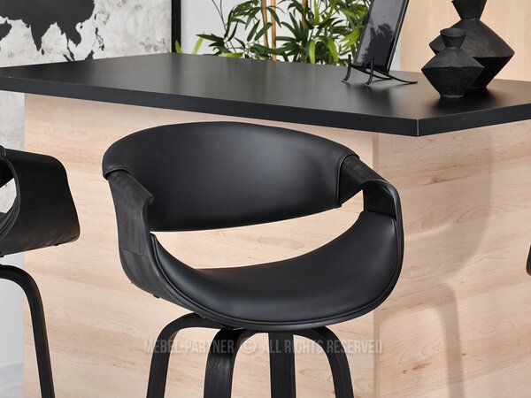 Designová barová židle SAROLTA - černá