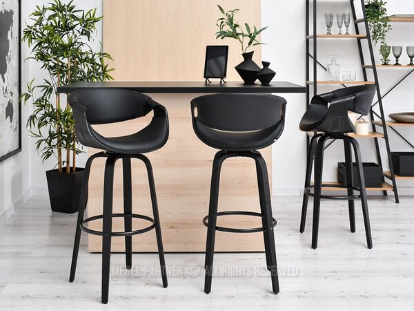 Designová barová židle SAROLTA - černá