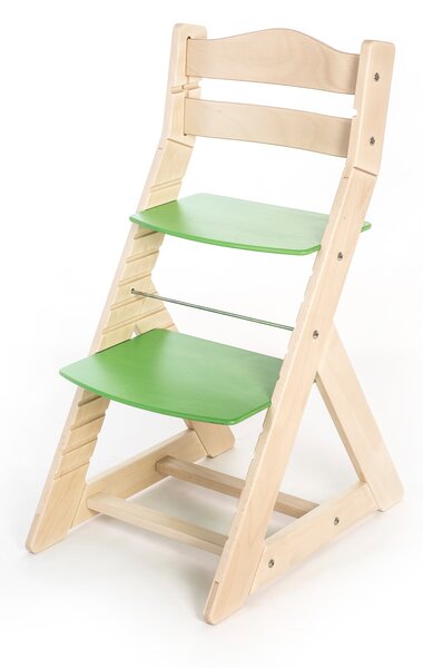 Hajdalánek Rostoucí židle MAJA - opěrka do kulata (bříza, zelená) MAJABRIZAZELENA