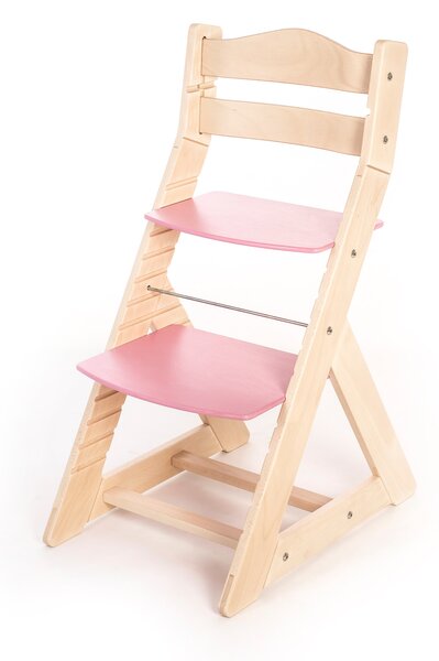 Hajdalánek Rostoucí židle MAJA - opěrka do kulata (bříza, růžová) MAJABRIZARUZOVA