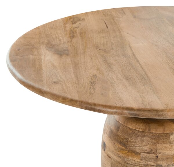 Jídelní stůl MURTLE Světle hnědá 110 cm 110 cm Mangové dřevo