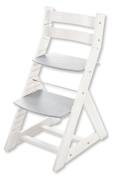 Hajdalánek Rostoucí židle ALMA - standard (bílá, světle šedá) ALMABILASVESEDA