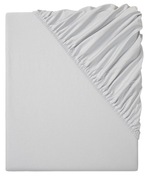 Livarno home Žerzejové napínací prostěradlo, 180–200 x 200 cm (světle šedá) (100376985002)