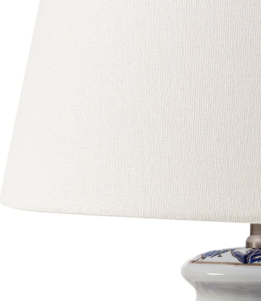Stolní lampa BIJELA Porcelán Bílá/Modrá