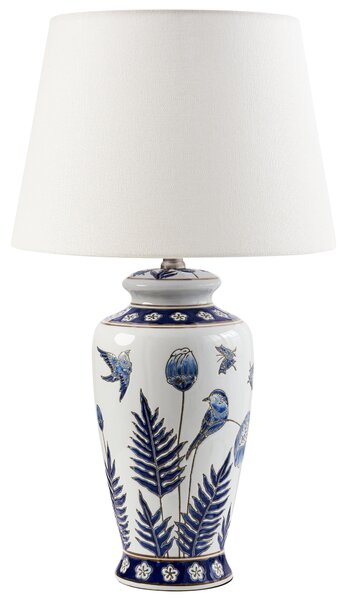 Stolní lampa BIJELA Porcelán Bílá/Modrá