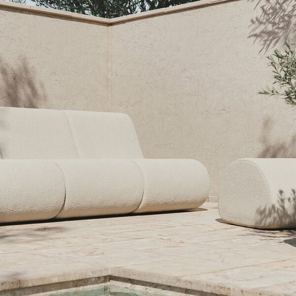 Ferm Living designové poufy Rouli Pouf Pure Bouclé