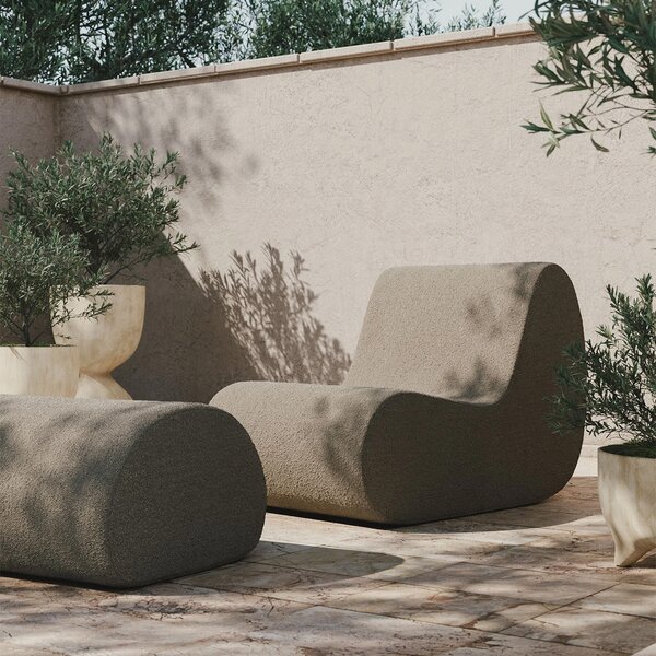 Ferm Living designové poufy Rouli Pouf Pure Bouclé