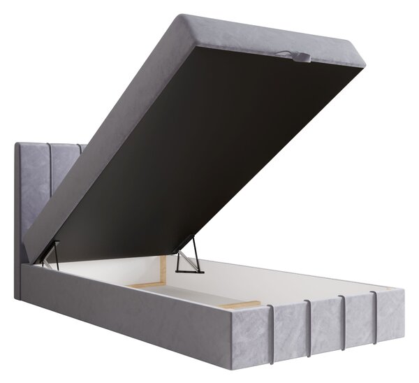 Jednolůžková boxspringová postel 120x200 MADLEN 1 - světle fialová
