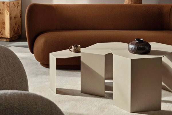 Ferm Living designové odkládací stolky Shard Cluster Tables Set of 3