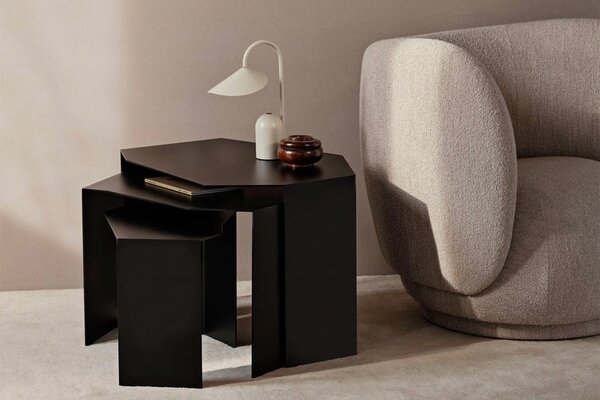 Ferm Living designové odkládací stolky Shard Cluster Tables Set of 3