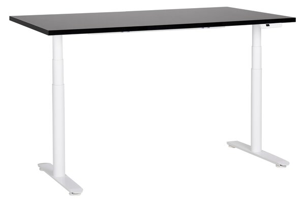 Elektricky výškově nastavitelný pracovní stůl DESTINAS Černá/Bílá 160 cm 72 cm