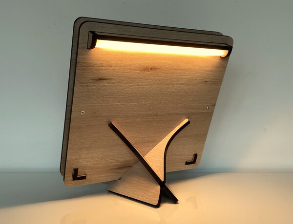 "Dub v kruhu" lampa 31x31cm provedení povrchu: dub světlý