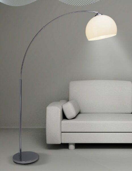 Brilliant 92940/75 Stojací oblouková lampa VESSA satin