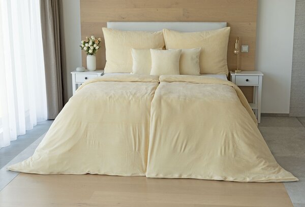 Povlečení PÍSKOVÉ PREMIUM Bavlněný mikroplyš 1x 140/200, 1x 70/90