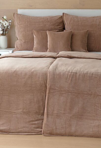 Povlečení HNĚDÉ PREMIUM Bavlněný mikroplyš 1x 140/200, 1x 70/90