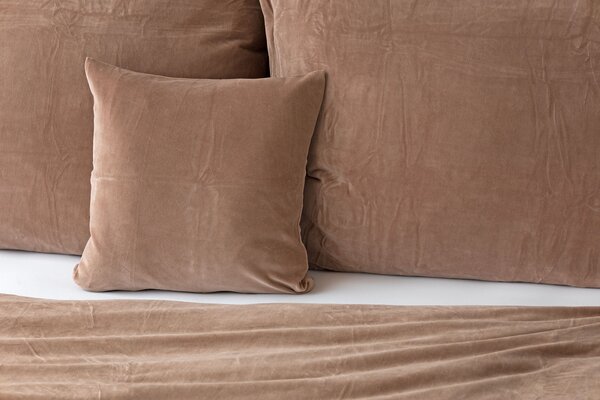 Povlečení HNĚDÉ PREMIUM Bavlněný mikroplyš 1x 140/200, 1x 70/90