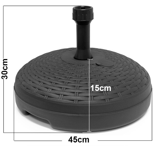 Deuba Stojan na slunečník Ø45cm - antracit