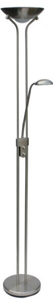 Arguslight 3077/FL-MCR Stojanová stmívatelná lampa STELA LED satinovaný chrom