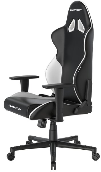 Herní židle DXRacer GLADIATOR - umělá kůže, černá / bílá