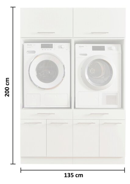 TECHNICKÁ MÍSTNOST, 135/200/67,5 cm - Víceúčelové skříně, Online Only