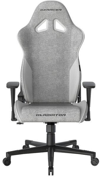 Herní židle DXRacer GLADIATOR šedo-bílá, látková