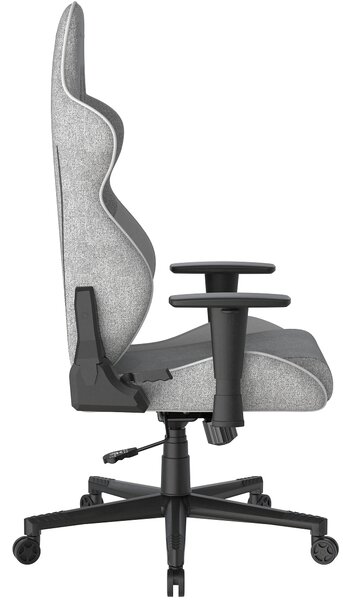 Herní židle DXRacer GLADIATOR šedo-bílá, látková