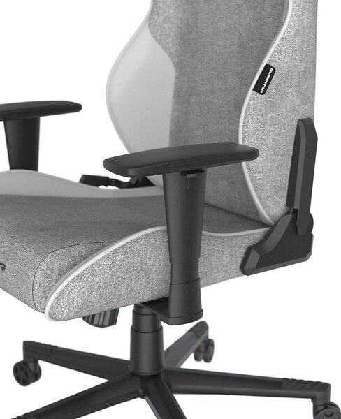 Herní židle DXRacer GLADIATOR šedo-bílá, látková