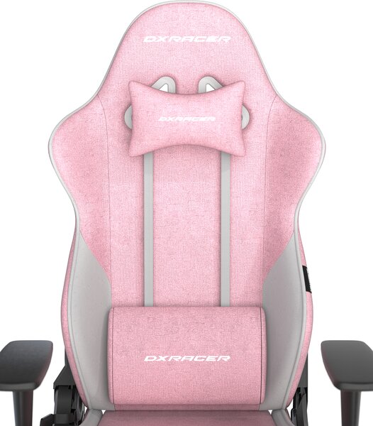Herní židle DXRacer GLADIATOR růžovo-bílá, látková