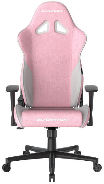 Herní židle DXRacer GLADIATOR růžovo-bílá, látková
