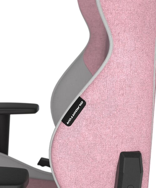 Herní židle DXRacer GLADIATOR růžovo-bílá, látková