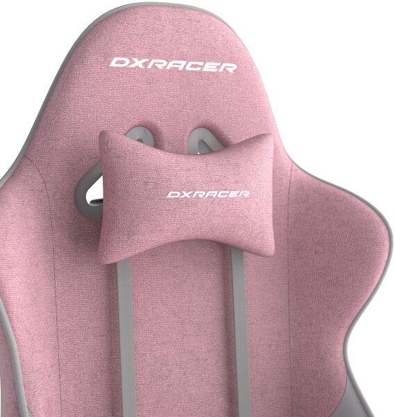 Herní židle DXRacer GLADIATOR růžovo-bílá, látková