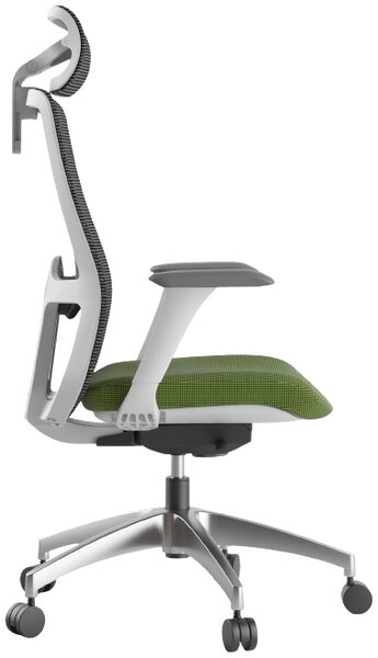 Ergonomická kancelářská židle MERCURY WISDOM ZELENÁ – síťovaná