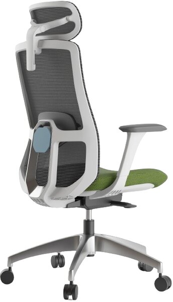 Ergonomická kancelářská židle MERCURY WISDOM ZELENÁ – síťovaná