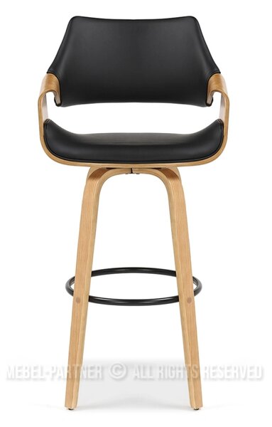 Designová barová židle NENET - dub / černá
