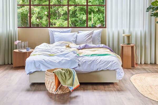Bavlněný ručník Block Brown/Multicolour 50 × 100 cm