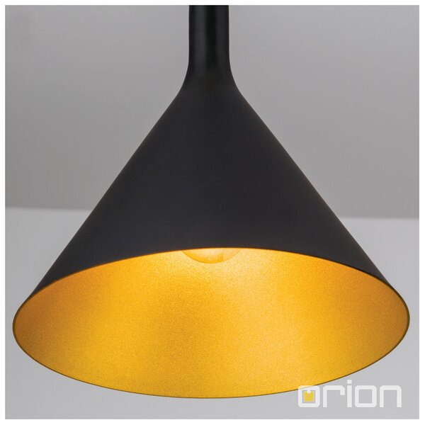 Orion HL6-1628 Závěsné svítidlo GUNDA zlato-černé 25cm