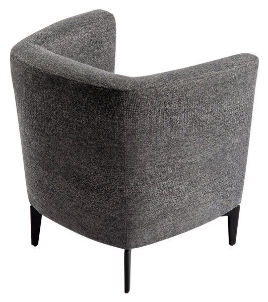 KONDELA Designové křeslo, šedá/černá, KAPY