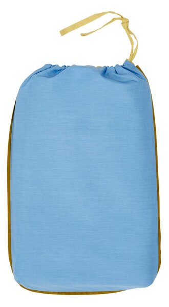Bavlněné povlečení Aki Blue/Yellow 140 × 200 cm