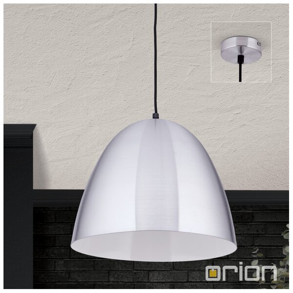 Orion HL6-1631/1S Závěsné svítidlo LOFT matný hliník průměr 40cm