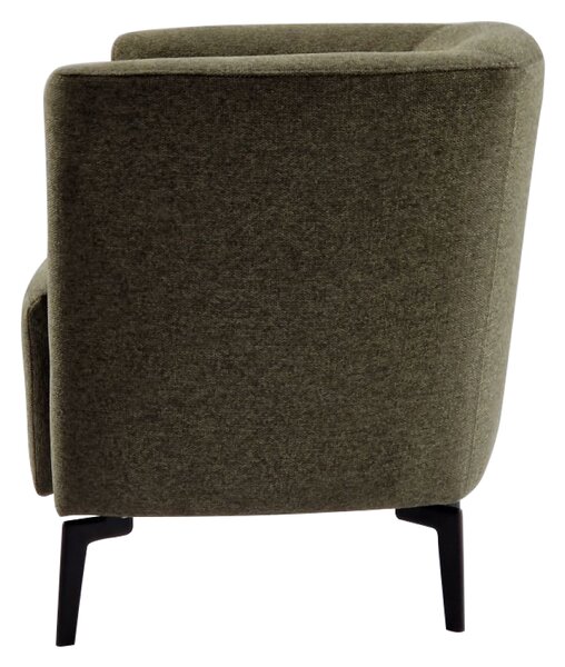KONDELA Designové křeslo, zelená/černá, KAPY