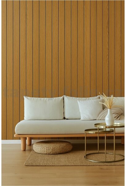 Samolepící lamely na zeď TPW0508979, cena za kus, rozměr 280 cm x 60 cm, tmavě hnědé, IMPOL TRADE