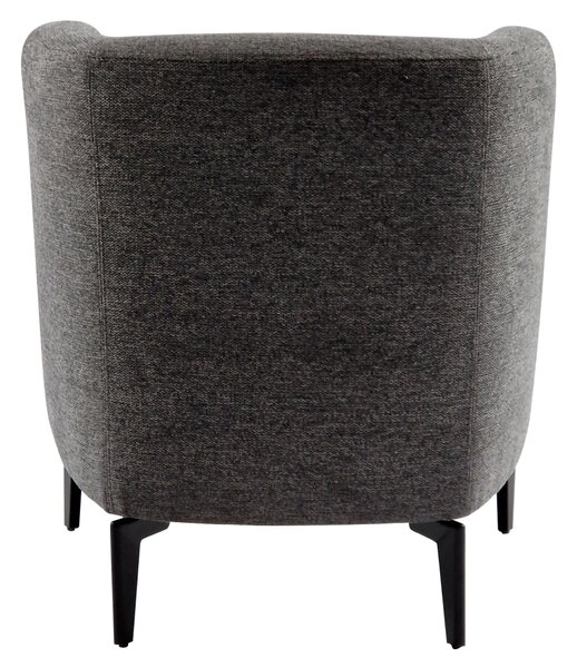 KONDELA Designové křeslo, šedá/černá, KAPY