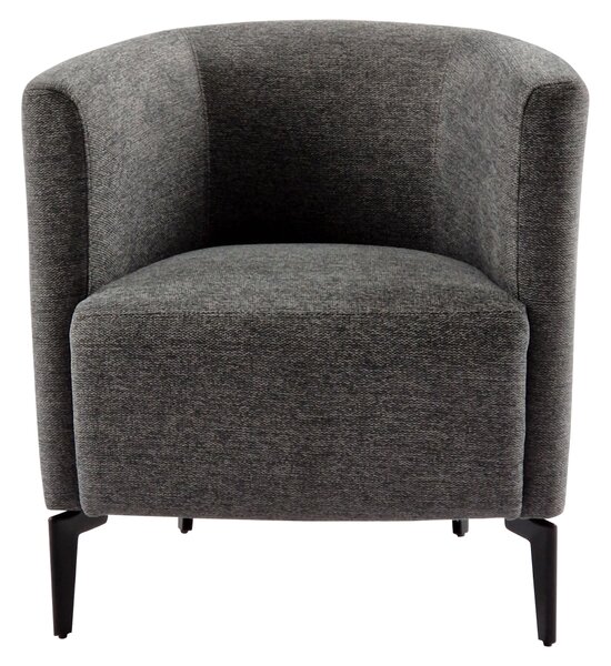KONDELA Designové křeslo, šedá/černá, KAPY