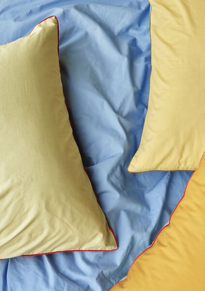 Bavlněné povlečení Aki Blue/Yellow 140 × 200 cm