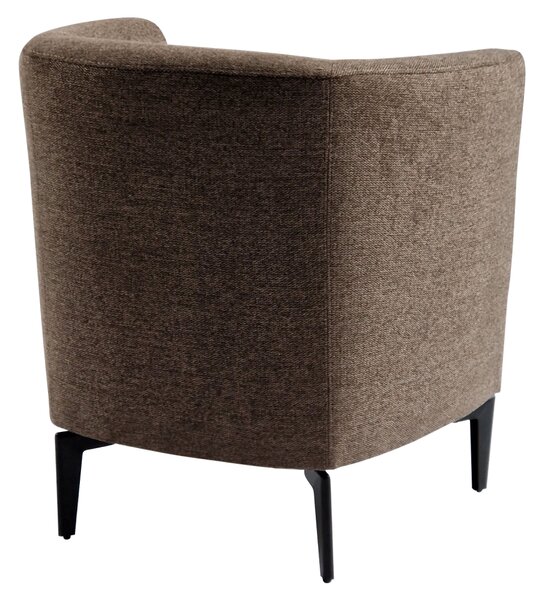 KONDELA Designové křeslo, hnědá/černá, KAPY